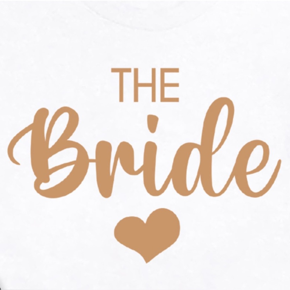 🍓$5 Pick!🍓IFQ 'The Bride' Short Sleeve Tee For Bridal Party Bachelorette Party - Picture 6 of 7